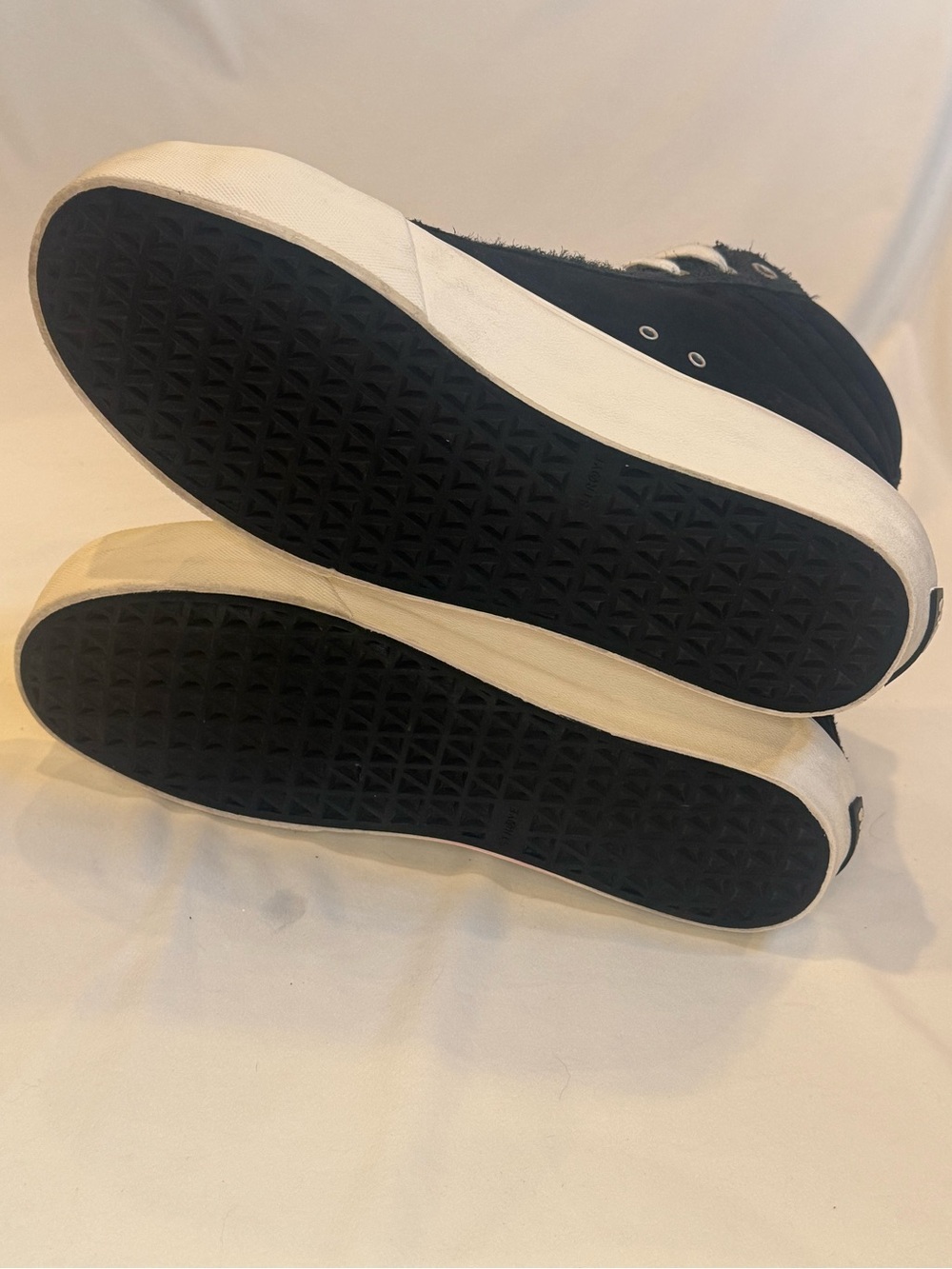 Straye x XPLR Venice Stomper Bones Skeleton Foot High Top Sneaker Black Suede 12 - Picture 12 of 15